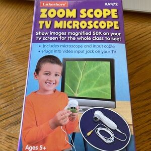 Lakeshore Zoom Scope TV Microscope 50X Magnification